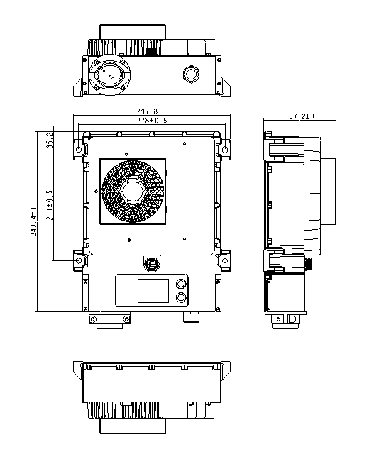 10KW IP 67 High Protection Wall Mount Charger For Forklift 80V100A